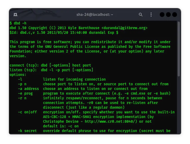 Cara Menggunakan dbd Kali Linux